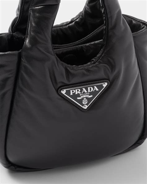 fluffy prada purse|Prada leather handbags.